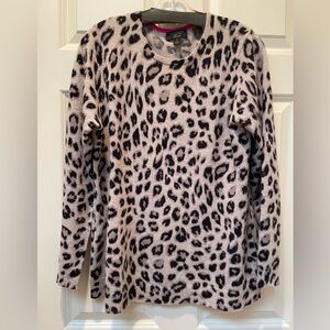 Leopard Print Cashmere Sweater